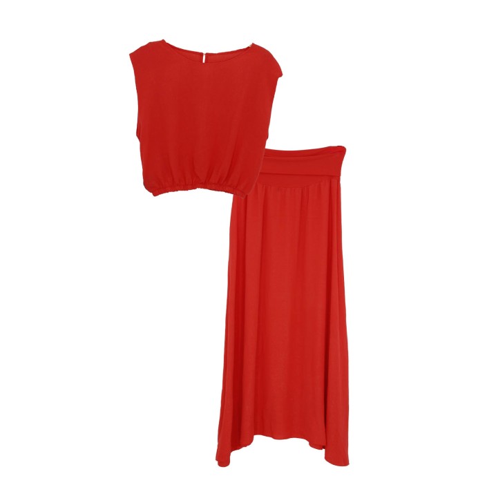 2-Sisters Rok+TOP d.rood | Freewear Rok+TOP - www.freewear.nl - Freewear