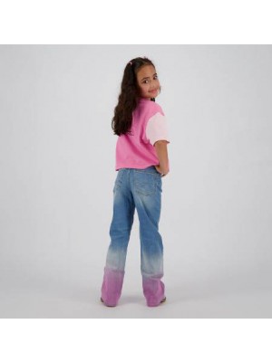 Vingino Harmony T-shirt km shimmer pink | Freewear Harmony T-shirt km - www.freewear.nl - Freewear
