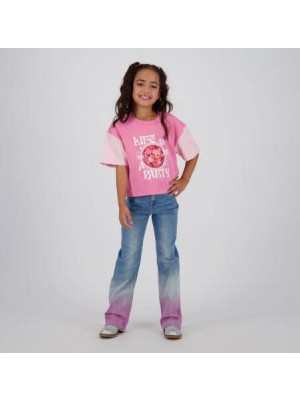 Vingino Harmony T-shirt km shimmer pink | Freewear Harmony T-shirt km - www.freewear.nl - Freewear