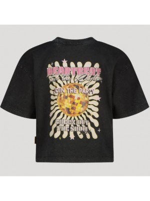 Vingino Harmony T-shirt km washed black | Freewear Harmony T-shirt km - www.freewear.nl - Freewear