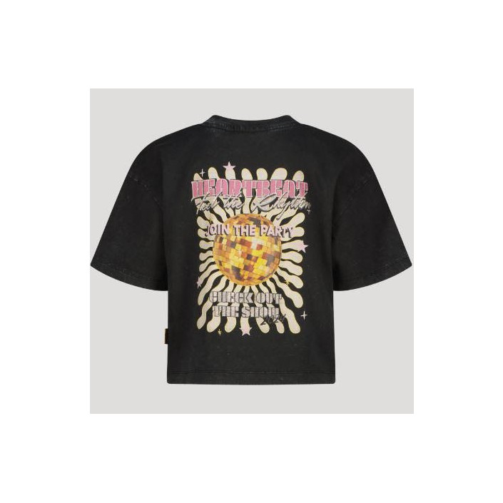 Vingino Harmony T-shirt km washed black | Freewear Harmony T-shirt km - www.freewear.nl - Freewear
