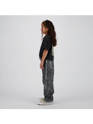 Vingino Harmony T-shirt km washed black | Freewear Harmony T-shirt km - www.freewear.nl - Freewear