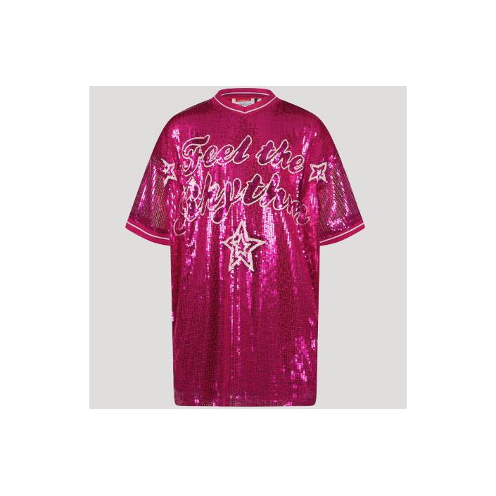 Vingino Pommely mini dress Shimmer pink | Freewear Pommely mini dress - www.freewear.nl - Freewear