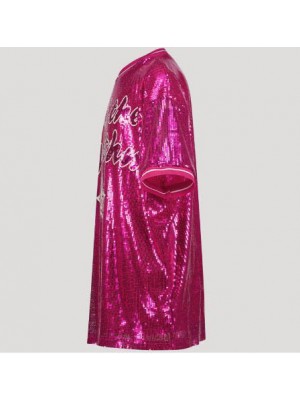 Vingino Pommely mini dress Shimmer pink | Freewear Pommely mini dress - www.freewear.nl - Freewear