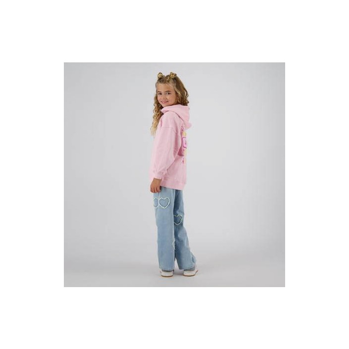 Vingino Nylah Hoodie shimmer pink | Freewear Nylah Hoodie - www.freewear.nl - Freewear