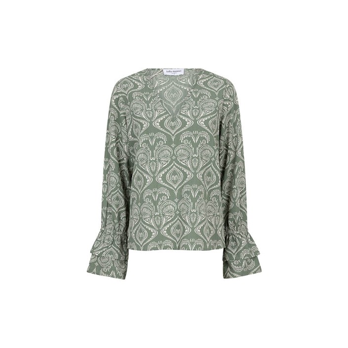 Lofty Manner Blouse Sofie lavender print | Freewear Blouse Sofie - www.freewear.nl - Freewear