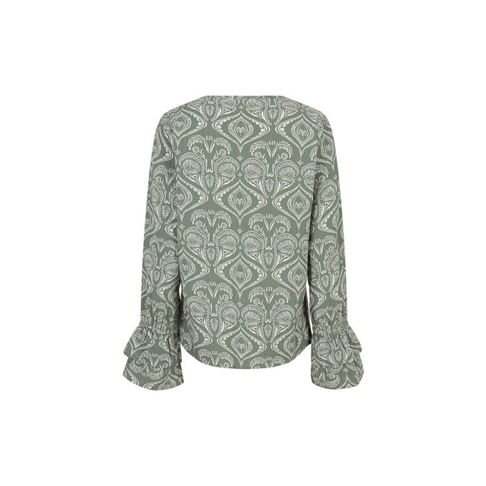 Lofty Manner Blouse Sofie lavender print | Freewear Blouse Sofie - www.freewear.nl - Freewear