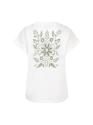 Lofty Manner T-shirt Lilou off white | Freewear T-shirt Lilou - www.freewear.nl - Freewear