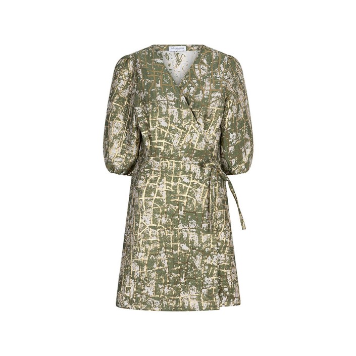 Lofty Manner Dress Ameline dark green | Freewear Dress Ameline - www.freewear.nl - Freewear