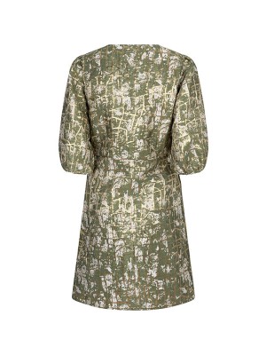 Lofty Manner Dress Ameline dark green | Freewear Dress Ameline - www.freewear.nl - Freewear