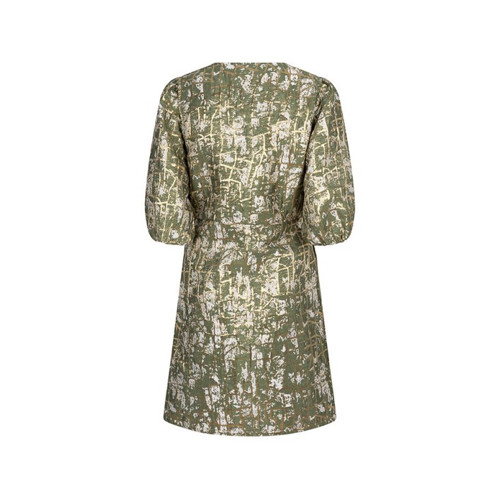Lofty Manner Dress Ameline dark green | Freewear Dress Ameline - www.freewear.nl - Freewear