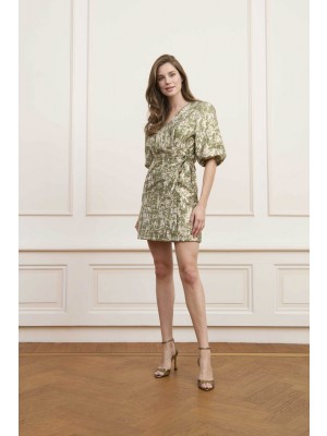 Lofty Manner Dress Ameline dark green | Freewear Dress Ameline - www.freewear.nl - Freewear
