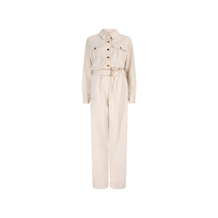 Lofty Manner Jumpsuit Marie off white | Freewear Jumpsuit Marie - www.freewear.nl - Freewear