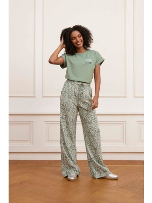 Lofty Manner Trouser Elise lavender print | Freewear Trouser Elise - www.freewear.nl - Freewear