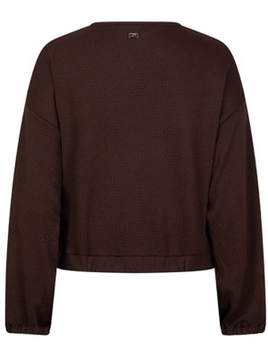 Lofty Manner Top Amala dark brown | Freewear Top Amala - www.freewear.nl - Freewear