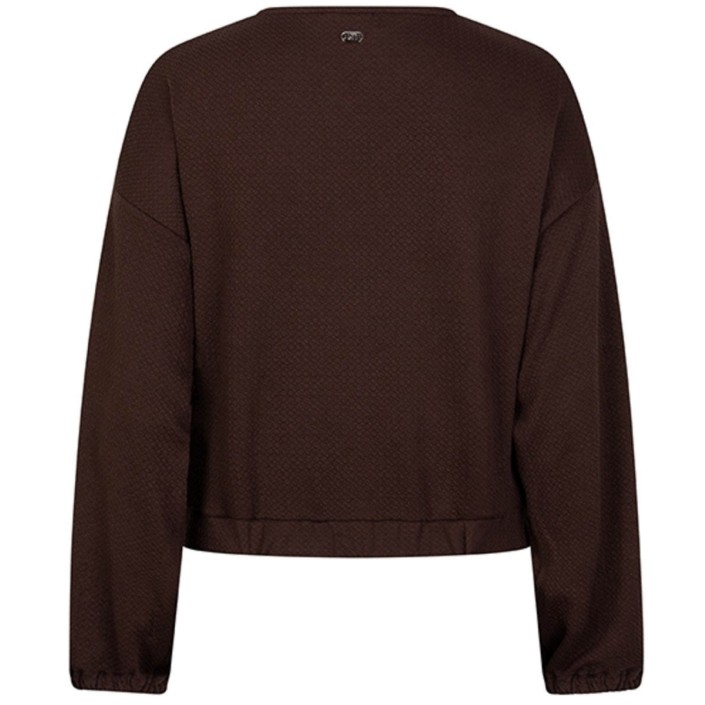 Lofty Manner Top Amala dark brown | Freewear Top Amala - www.freewear.nl - Freewear
