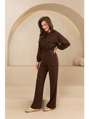 Lofty Manner Top Amala dark brown | Freewear Top Amala - www.freewear.nl - Freewear