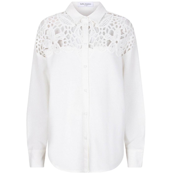 Lofty Manner Blouse Anissa white | Freewear Blouse Anissa - www.freewear.nl - Freewear