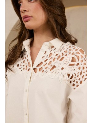Lofty Manner Blouse Anissa white | Freewear Blouse Anissa - www.freewear.nl - Freewear