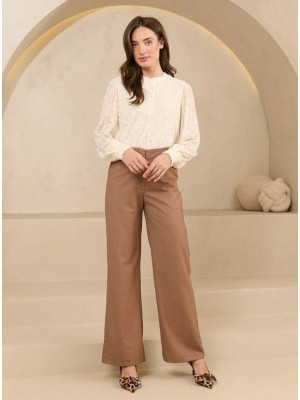 Lofty Manner Trouser Shayma beige | Freewear Trouser Shayma - www.freewear.nl - Freewear