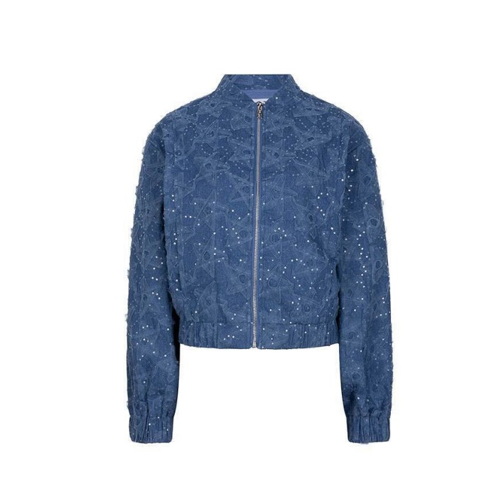 Lofty Manner Jacket Maha denim blue | Freewear Jacket Maha - www.freewear.nl - Freewear