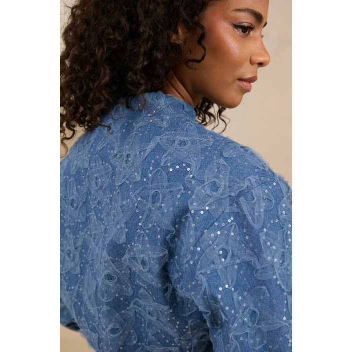 Lofty Manner Jacket Maha denim blue | Freewear Jacket Maha - www.freewear.nl - Freewear