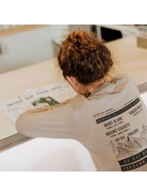 No Way Monday Ki T-shirt ls light grey | Freewear Ki T-shirt ls - www.freewear.nl - Freewear