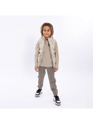 No Way Monday Ki T-shirt ls light grey | Freewear Ki T-shirt ls - www.freewear.nl - Freewear