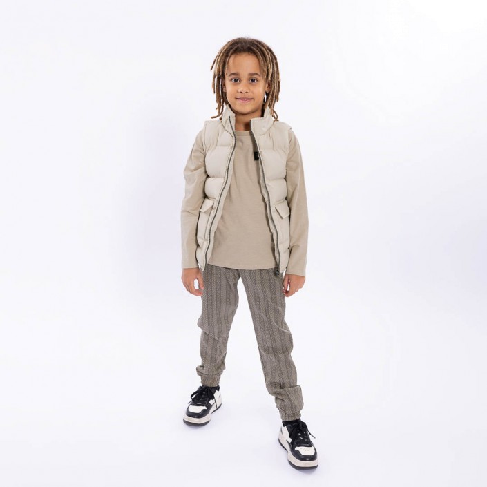 No Way Monday Ki T-shirt ls light grey | Freewear Ki T-shirt ls - www.freewear.nl - Freewear