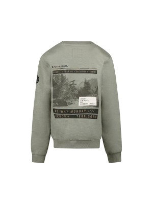 No Way Monday Ki Sweater faded green | Freewear Ki Sweater - www.freewear.nl - Freewear