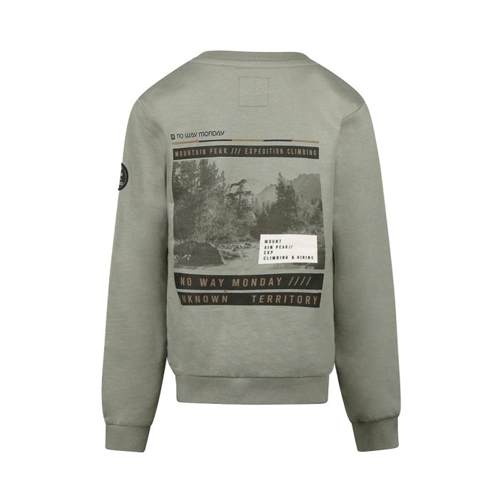 No Way Monday Ki Sweater faded green | Freewear Ki Sweater - www.freewear.nl - Freewear
