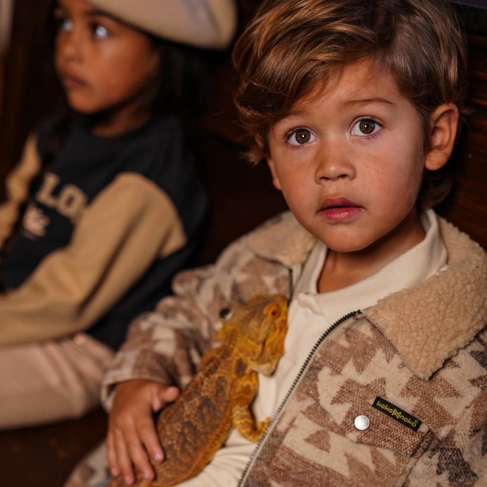 Koko Noko Ki Shirt print ls beige | Freewear Ki Shirt print ls - www.freewear.nl - Freewear