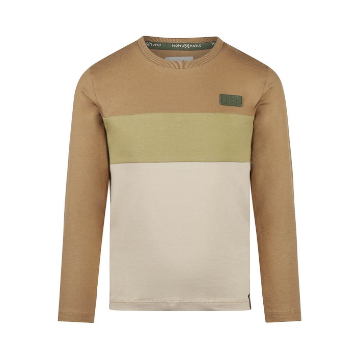 Koko Noko Ki T-shirt ls dark sand | Freewear Ki T-shirt ls - www.freewear.nl - Freewear