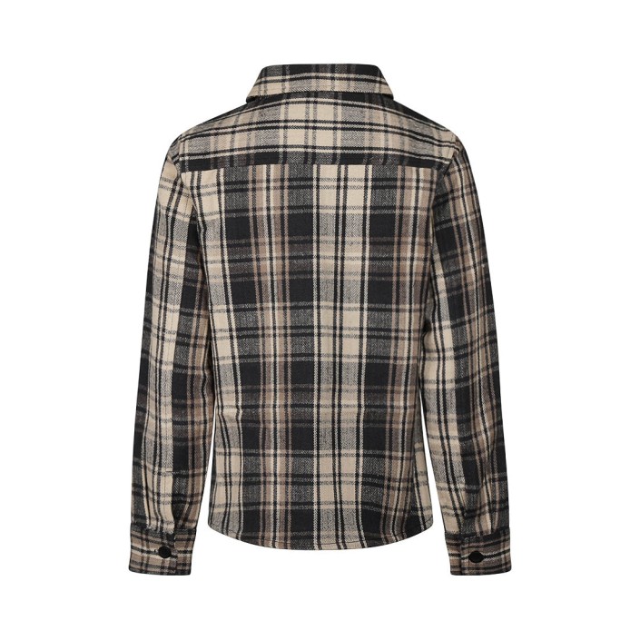 No Way Monday Ki Shirt ls geruit anthracite | Freewear Ki Shirt ls geruit - www.freewear.nl - Freewear
