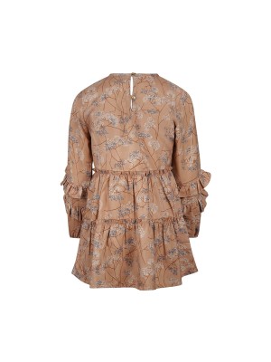 Koko Noko Ki Dress print caramel brown | Freewear Ki Dress print - www.freewear.nl - Freewear