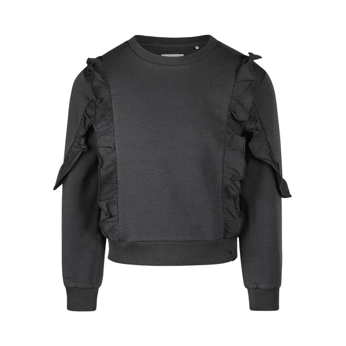 Koko Noko Ki Sweater crewneck faded black | Freewear Ki Sweater crewneck - www.freewear.nl - Freewear