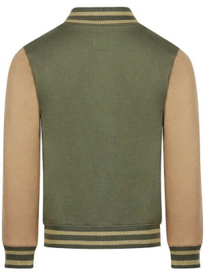 Koko Noko Ki Cardigan Baseball army green | Freewear Ki Cardigan Baseball - www.freewear.nl - Freewear