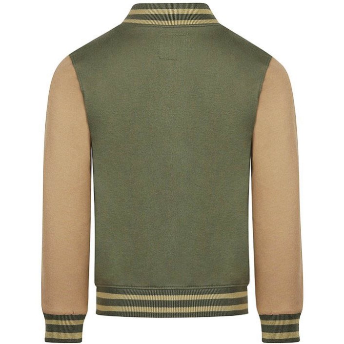 Koko Noko Ki Cardigan Baseball army green | Freewear Ki Cardigan Baseball - www.freewear.nl - Freewear