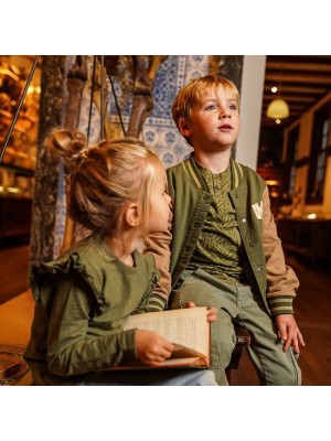 Koko Noko Ki Cardigan Baseball army green | Freewear Ki Cardigan Baseball - www.freewear.nl - Freewear