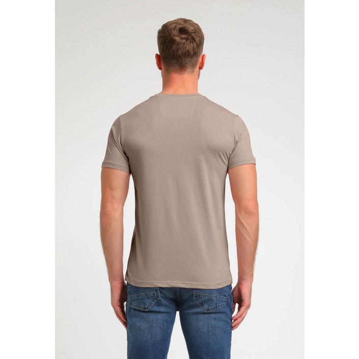 Gabbiano T-shirt Baze taupe | Freewear T-shirt Baze - www.freewear.nl - Freewear
