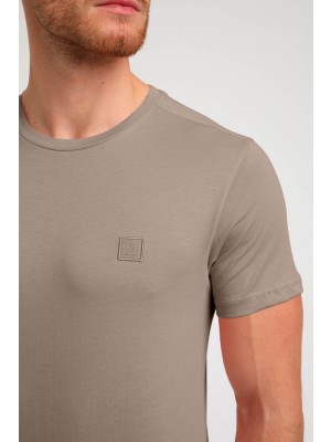 Gabbiano T-shirt Baze taupe | Freewear T-shirt Baze - www.freewear.nl - Freewear