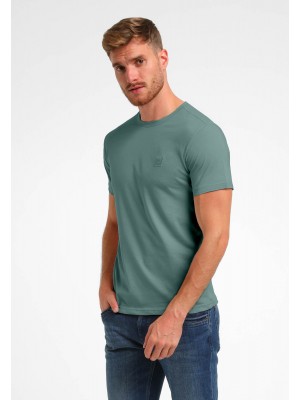 Gabbiano T-shirt Premium Seasonal Teal Blue | Freewear T-shirt Premium Seasonal - www.freewear.nl - Freewear