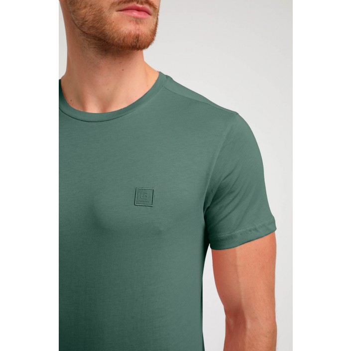 Gabbiano T-shirt Premium Seasonal Teal Blue | Freewear T-shirt Premium Seasonal - www.freewear.nl - Freewear