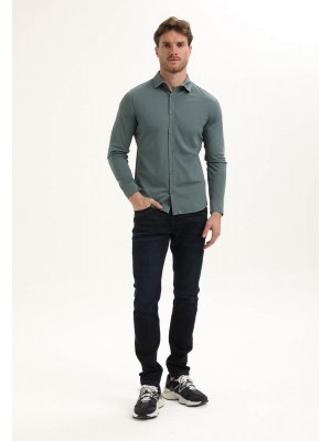 Gabbiano Premium Overhemd Teal Blue | Freewear Premium Overhemd - www.freewear.nl - Freewear