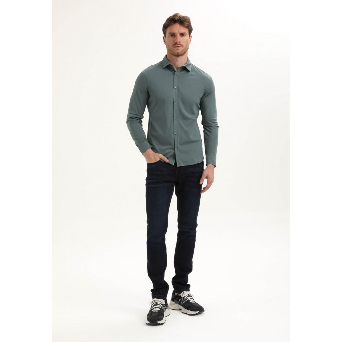 Gabbiano Premium Overhemd Teal Blue | Freewear Premium Overhemd - www.freewear.nl - Freewear