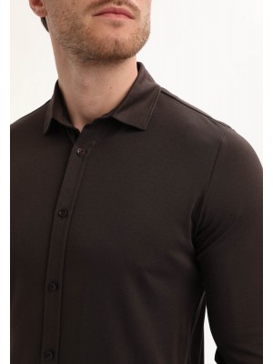 Gabbiano Premium Overhemd Oak Brown | Freewear Premium Overhemd - www.freewear.nl - Freewear