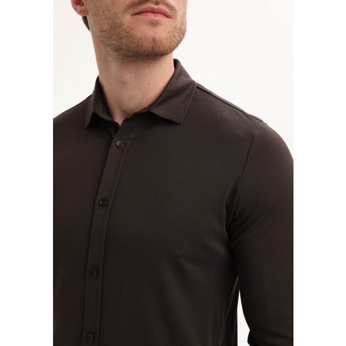 Gabbiano Premium Overhemd Oak Brown | Freewear Premium Overhemd - www.freewear.nl - Freewear