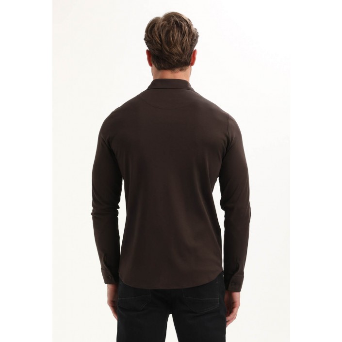 Gabbiano Premium Overhemd Oak Brown | Freewear Premium Overhemd - www.freewear.nl - Freewear