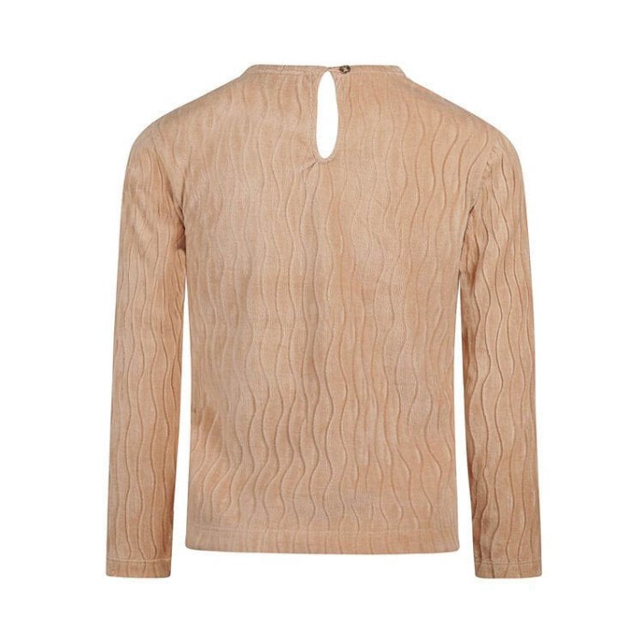 Koko Noko Ki T-shirt ls caramel brown | Freewear Ki T-shirt ls - www.freewear.nl - Freewear