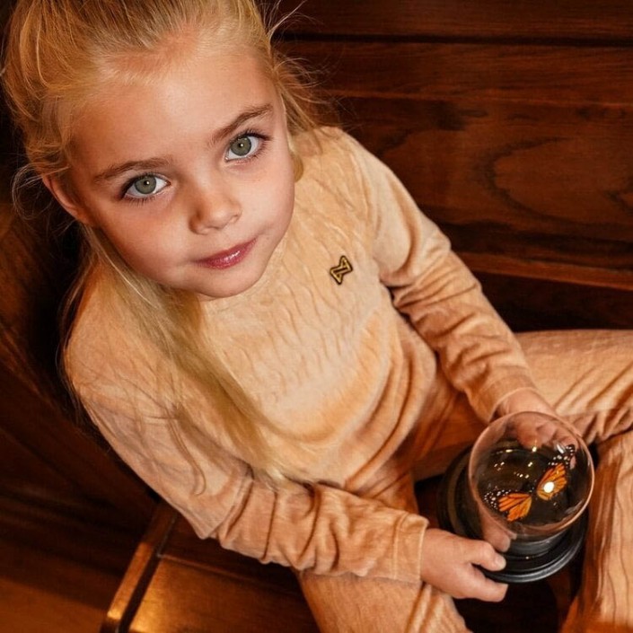 Koko Noko Ki T-shirt ls caramel brown | Freewear Ki T-shirt ls - www.freewear.nl - Freewear